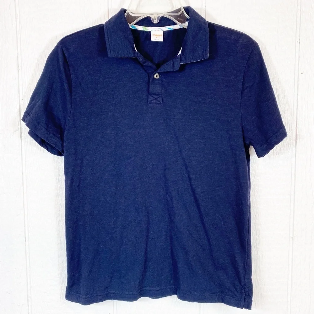 Boys Gymboree Navy Blue Polo Shirt XL